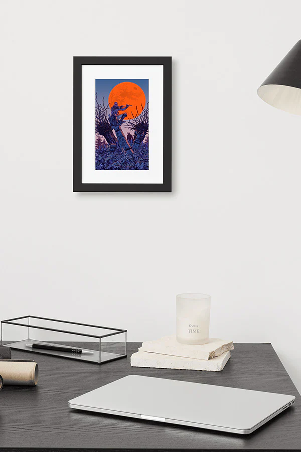 THE WITCHER 3: WILD HUNT 10TH ANNIVERSARY MASTER MIRROR FRAMED PRINT - Image 6