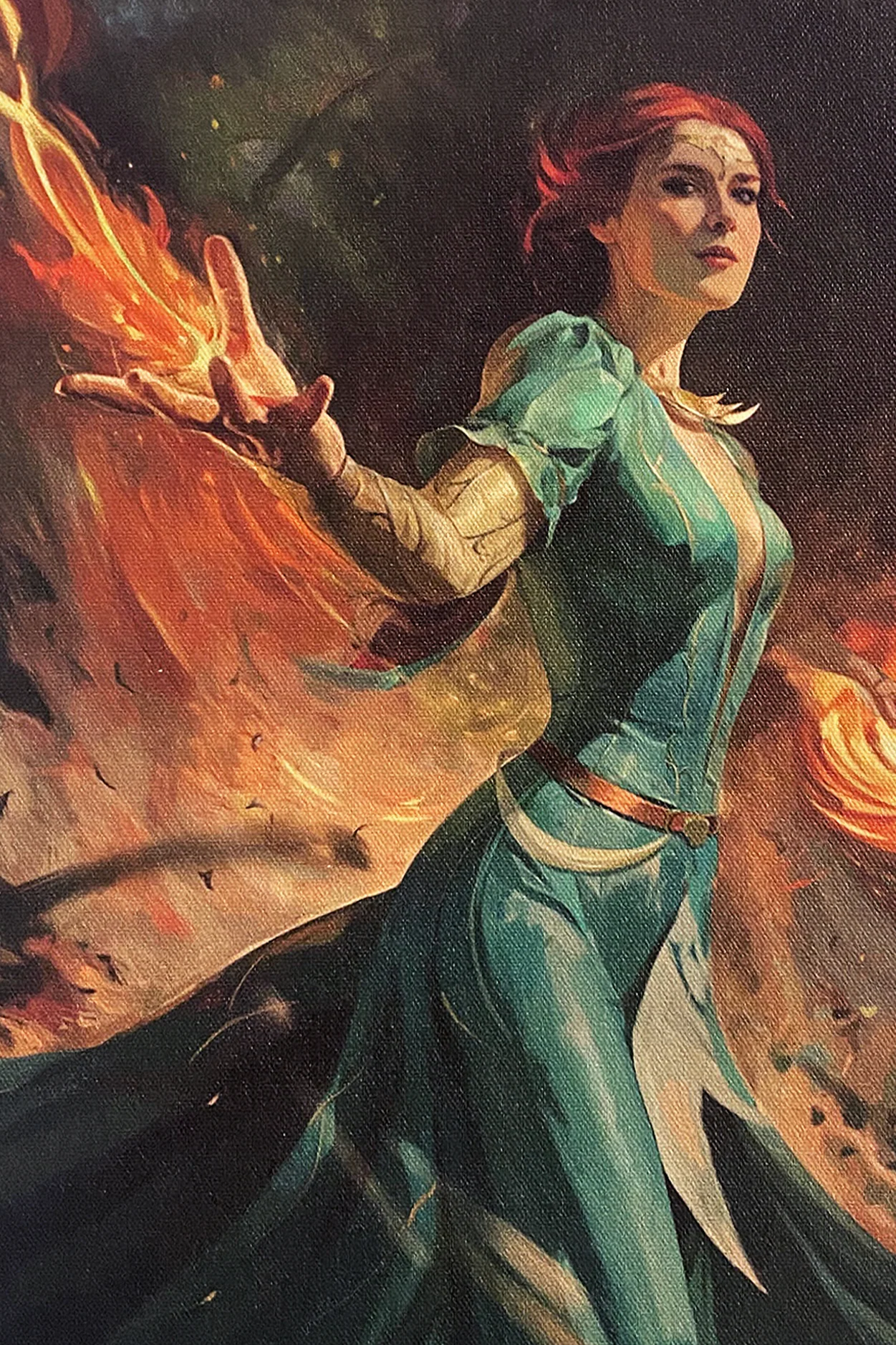 THE WITCHER 3: WILD HUNT 10TH ANNIVERSARY A FIERY DISPLAY CANVAS PRINT - Image 3